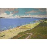 Signed Pastel Of The Argyleshire Coast By Scottish Artist William Douglas Macleod 1892-1963