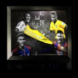 Neymar Jr Signed Framed Boot