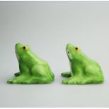 Art Deco French Théodore Haviland Edouward Sandoz Green Frog Cruets