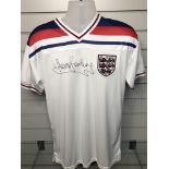 Trevor Brooking Signed 1982 England Shirt