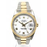 2001 Rolex Oyster Perpetual Date. 15223, Steel & Gold