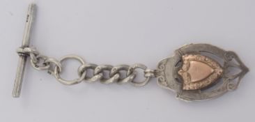 Silver Fob On Small Silver Chain