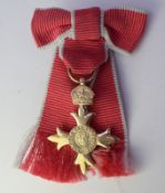 Rare 9ct Gold Miniature OBE Medal