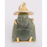 Small Jade Buddha Pendant