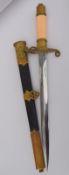 Good condition Polish Naval Dagger And Scabbard