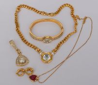 Collection Of Gold Coloured Jewellery By Christian Dior