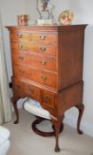 Beautiful Queen Anne Style Two Tier Chest