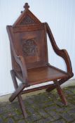 Impressive Oak Bishop's Style Glastonbury Chair