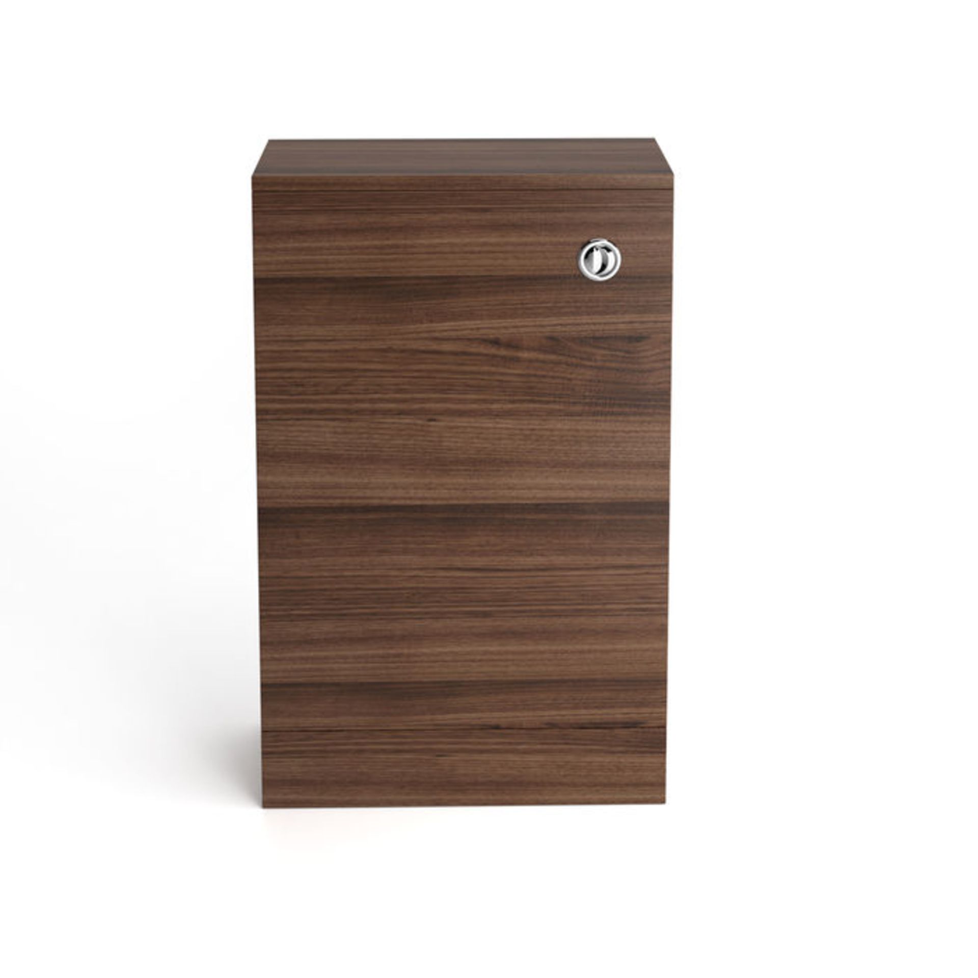 (ZL15) 500mm Slimline Walnut Back To Wall Toilet Unit. Houses any unsightly pipes and cistern - Image 2 of 2