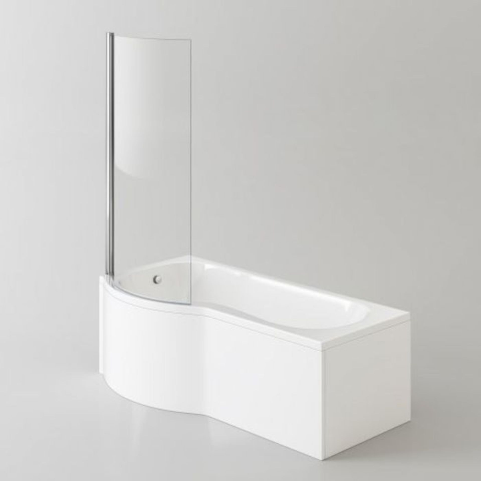 1700x850mm - Left Hand P-Shaped Bath with Screen & Front Panel (Excludes End Panel). - Image 2 of 5