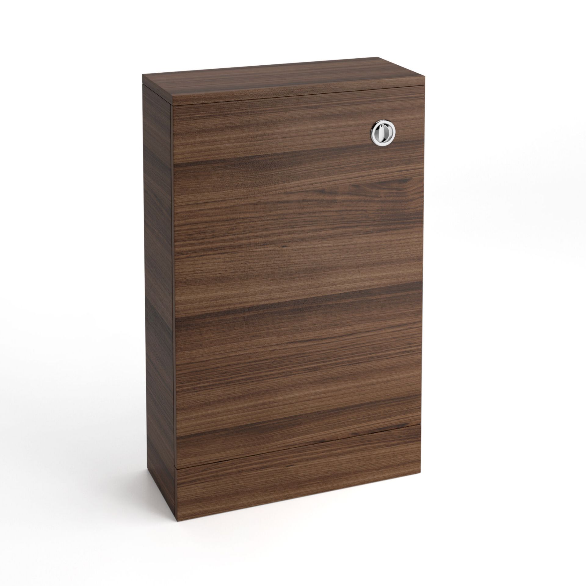 (ZL15) 500mm Slimline Walnut Back To Wall Toilet Unit. Houses any unsightly pipes and cistern