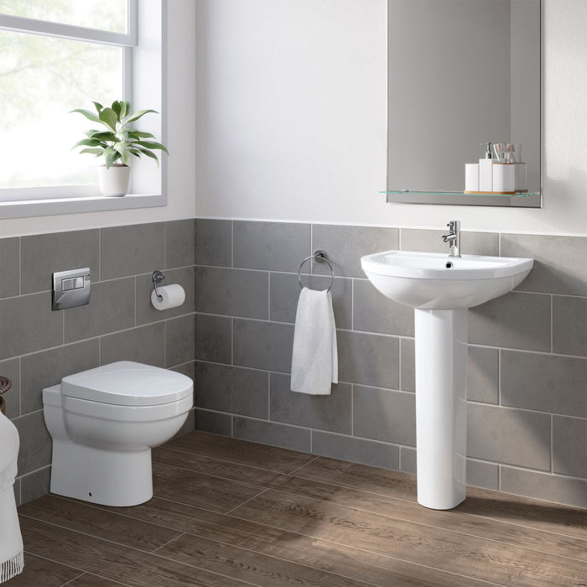 (ZL18) Sabrosa II Back to Wall Toilet inc Soft Close Seat Made from White Vitreous China and - Image 3 of 5