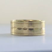 Solid 18ct Gold Fully Hallmarked Wedding Ring Thick Wide Band Heavy 6.75g SIZE O