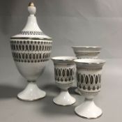 A group of mid century retro Italian ceramics by Il Verrocchio, Florence - Vases