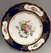 Antique Coalport Porcelain Cabinet Plate Sparks Worcester Queen Adelaide C 1845