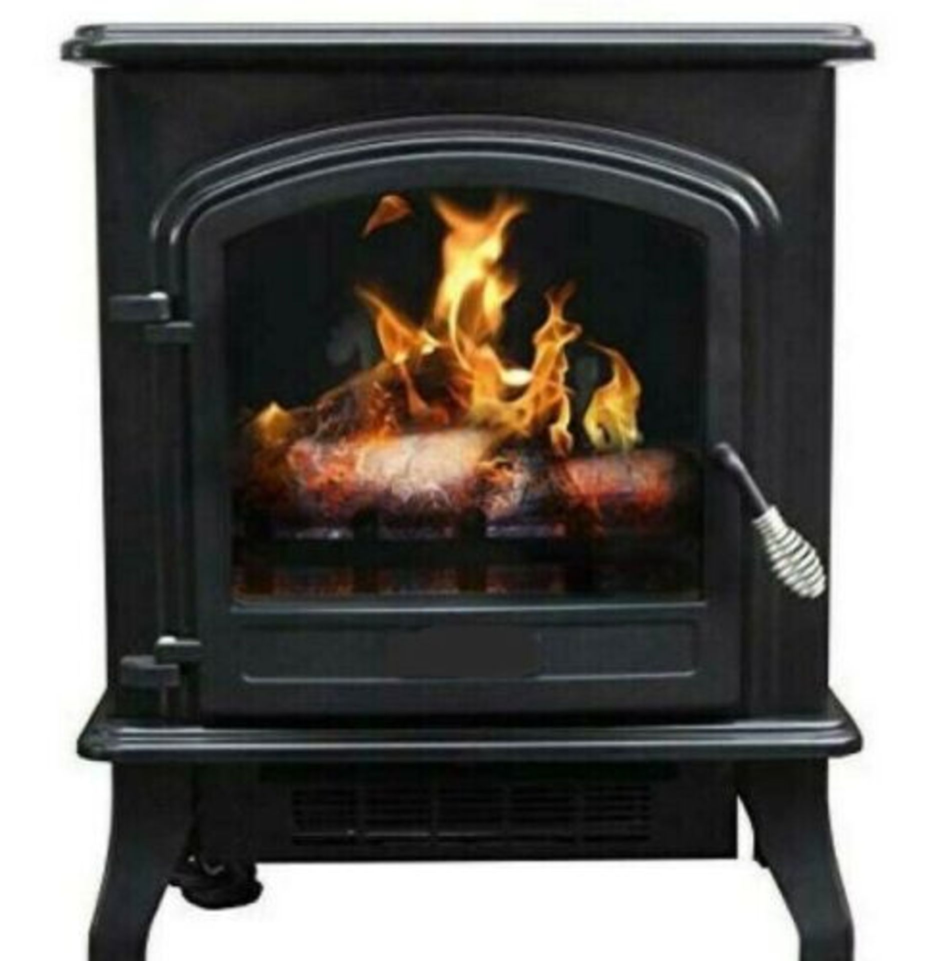 Electric Fire Fireplace 2000w heater + Log & Flame stove Effect Log & Flame Effect Electric