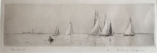 Rowland Langmaid R.A, 1897-1956 British, Signed Etching "Solent"