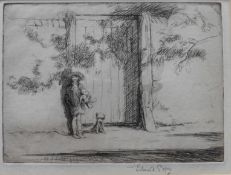 Eileen Soper Rms Swla (1905-1990) Signed Etching Etching “The Garden Gate”