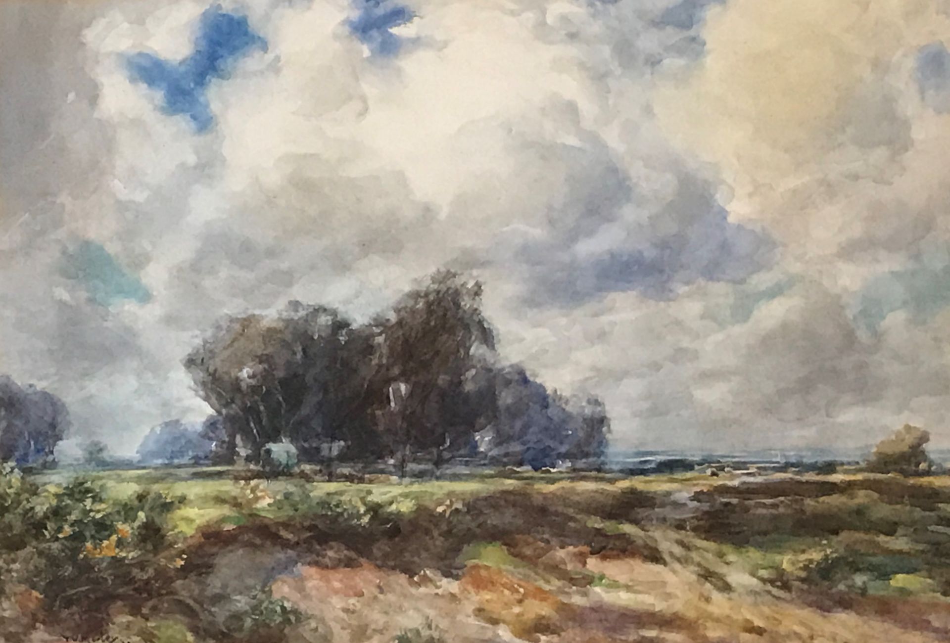 Thomas William Morley (English 1859-1925) Watercolour “On Hayes Common Kent” Exhibited R.A, R.I