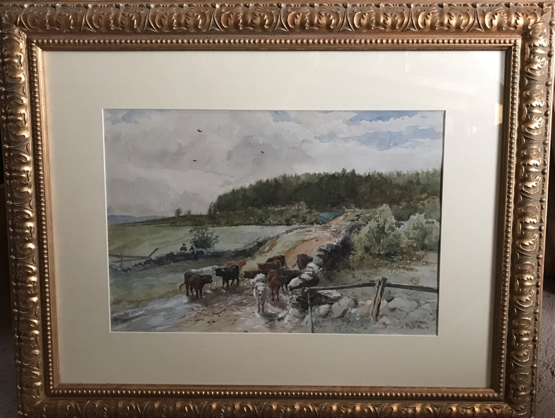 Cattle In A Lowland Drove By John Smart 1838-1899 Exhibited R.S.A, R.A, R.B.A - Image 2 of 3