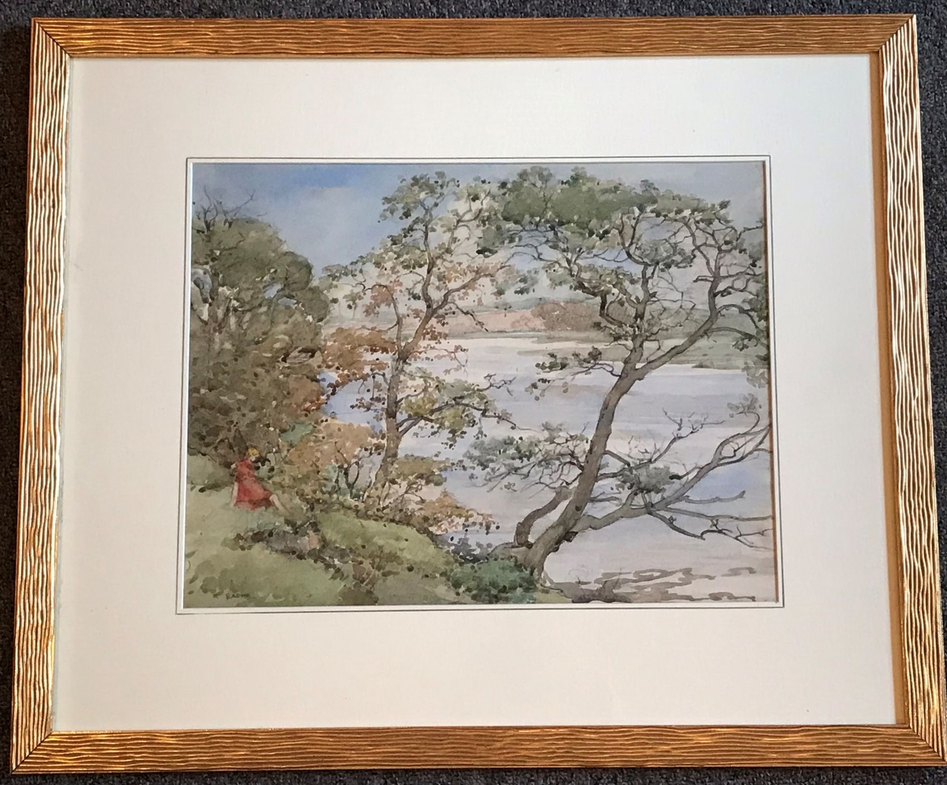 Robert Eddie R.S.W. (Scottish 1877–1954) Signed Watercolour Summer By The River - Image 3 of 4