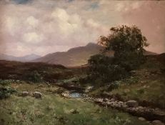 Original Oil "Grazing By The Stream" By Scottish Artist Thomas Hope Mckay