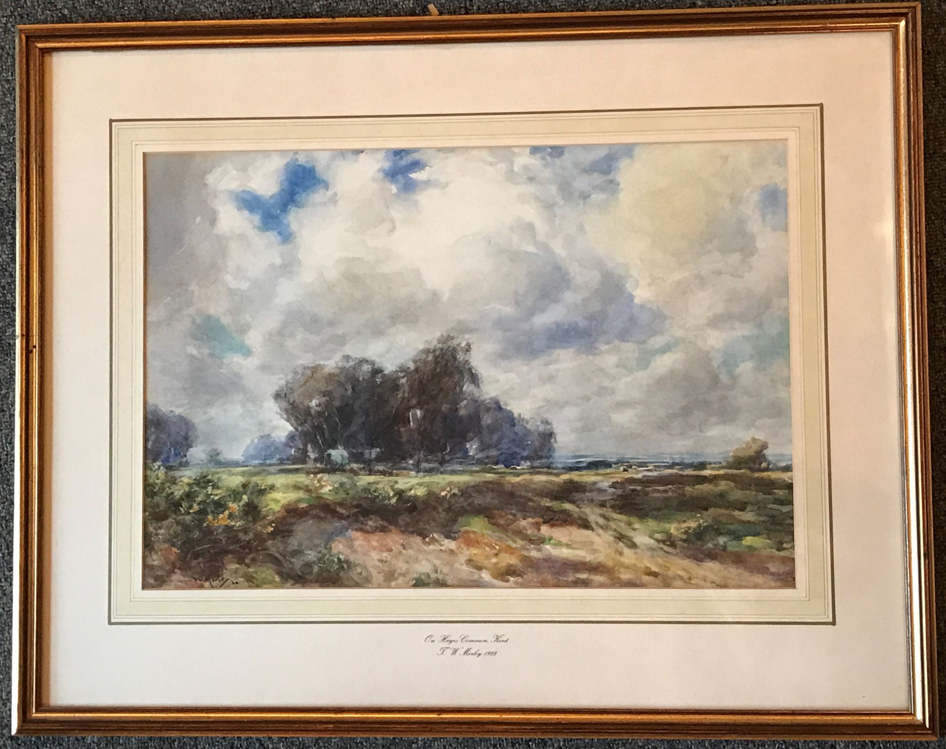 Thomas William Morley (English 1859-1925) Watercolour “On Hayes Common Kent” Exhibited R.A, R.I - Image 3 of 3