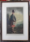 "The Macnab"  Engraved And Signed By Alfred Skirmshire After Work By Sir Henry Raeburn