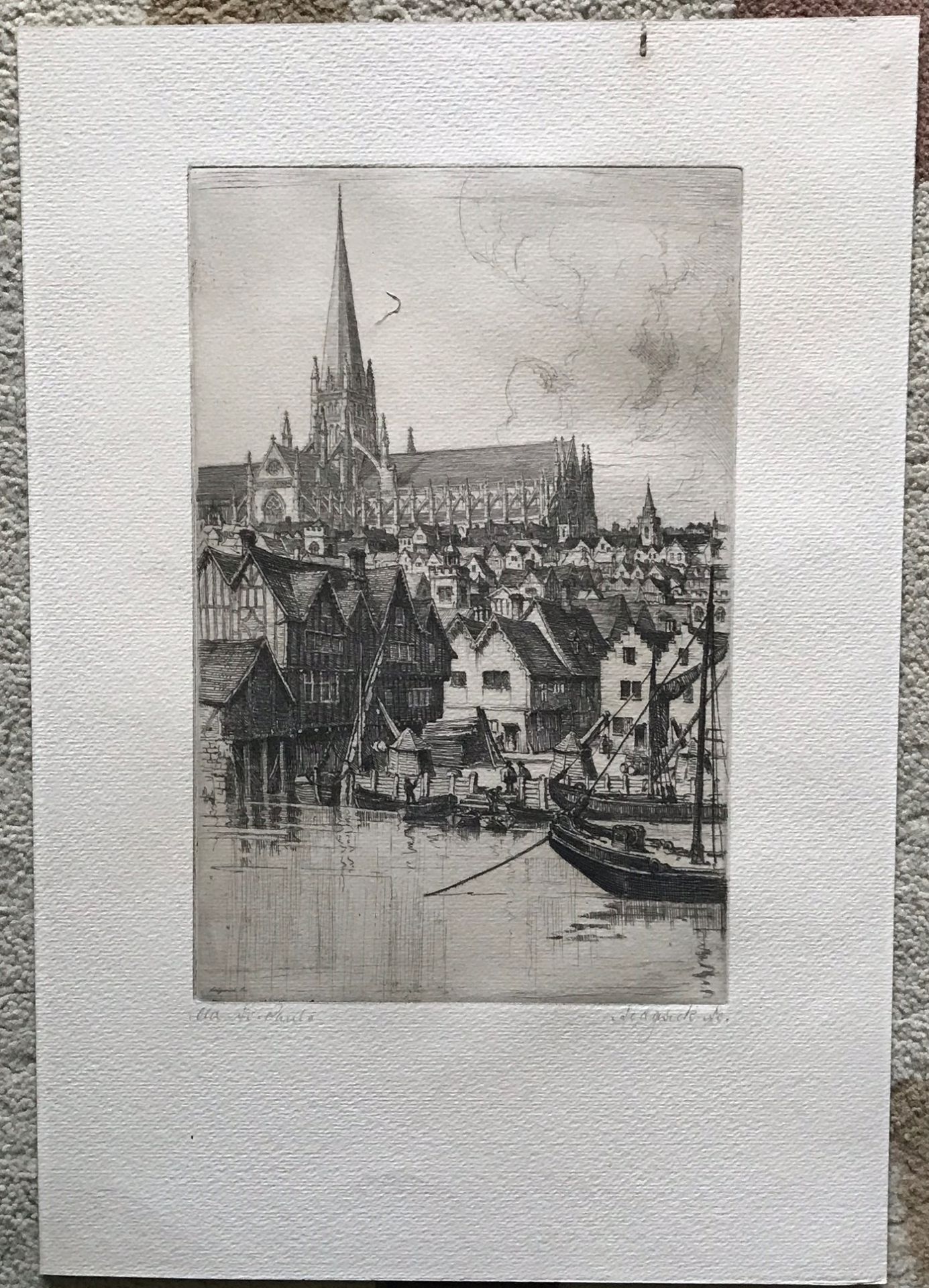 Original Signed And Titled Limited Edition Etching "Old St Pauls" By Sedgwick - Image 6 of 6