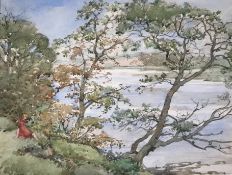 Robert Eddie R.S.W. (Scottish 1877–1954) Signed Watercolour Summer By The River