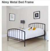 New & Sealed Packaging – Nimy Metal Bed Frame - Items 5 - RRP £345.00