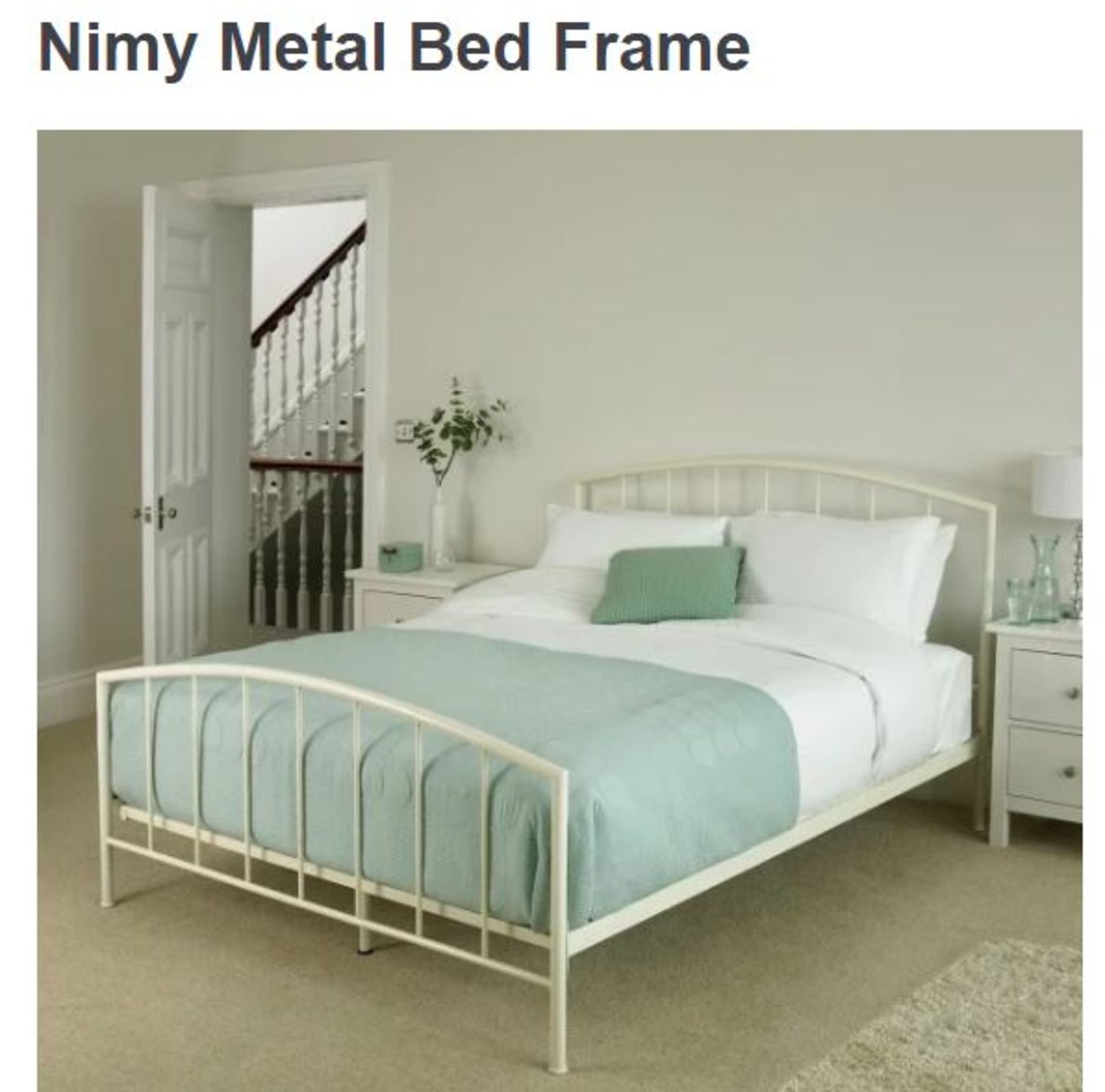 New & Sealed Packaging – Nimy Metal Bed Frame - Items 5 - RRP £395.00