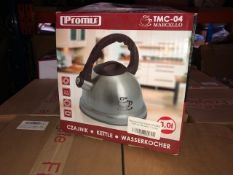 New & Sealed Packaging – Marcello Stainless Steel Kettle - 28 Items - RRP £311.76