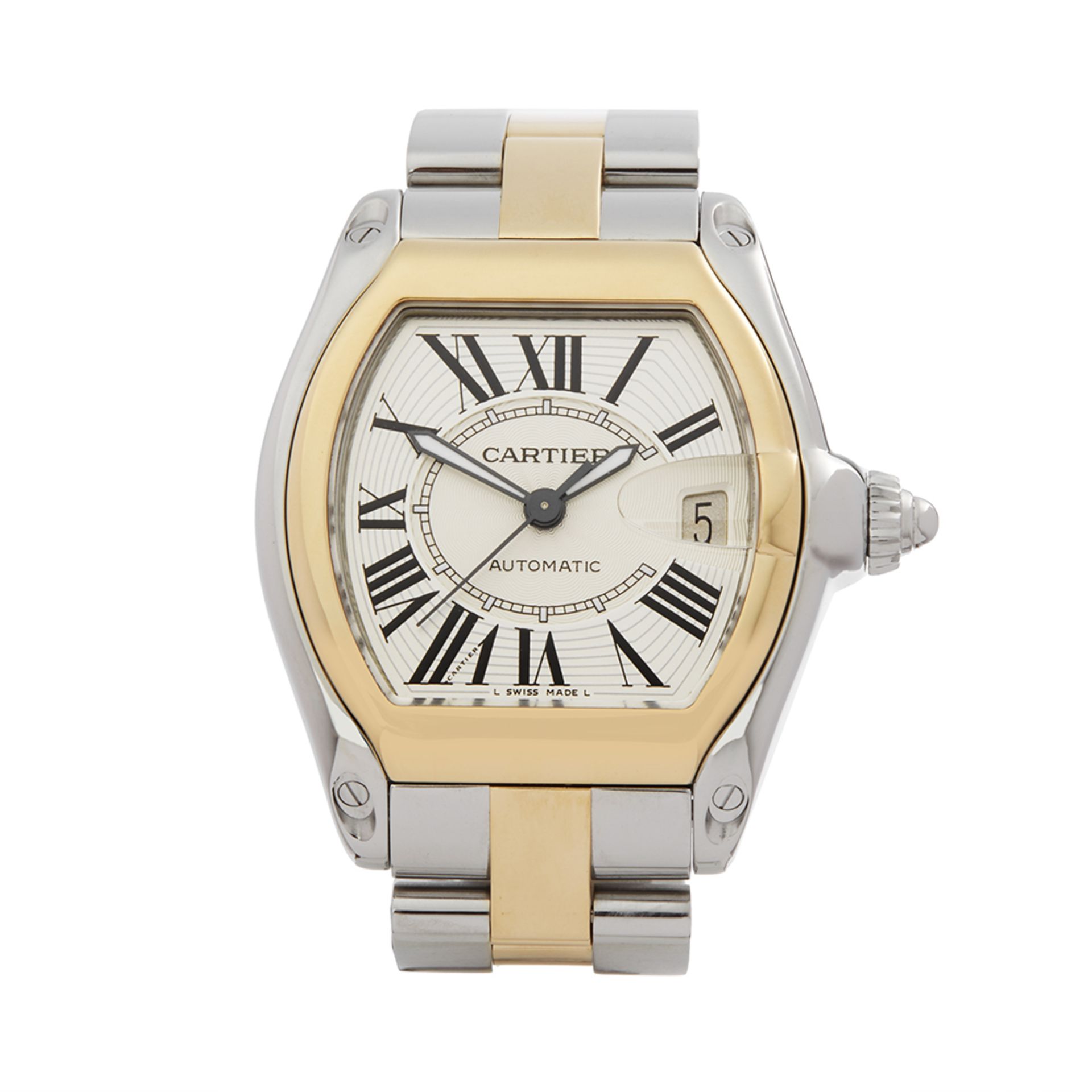 2010 Cartier Roadster Stainless Steel & 18K Yellow Gold - 2510 or W62031Y4 - Image 5 of 9