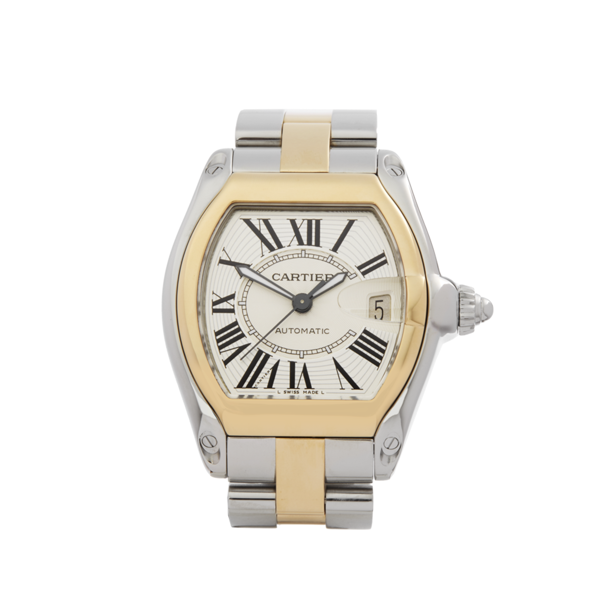 2010 Cartier Roadster Stainless Steel & 18K Yellow Gold - 2510 or W62031Y4 - Image 2 of 9