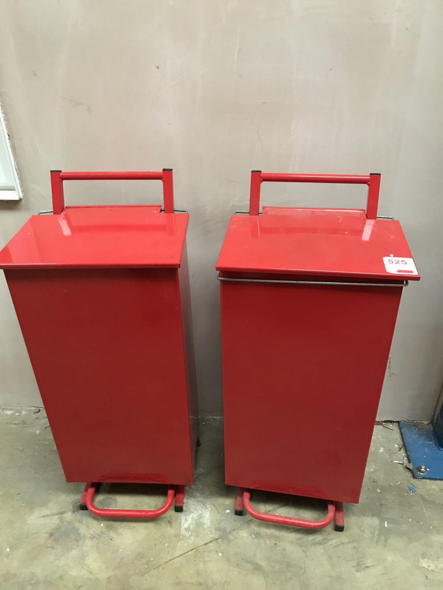 2 x metal bins - removed from a Technical College - Image 2 of 3