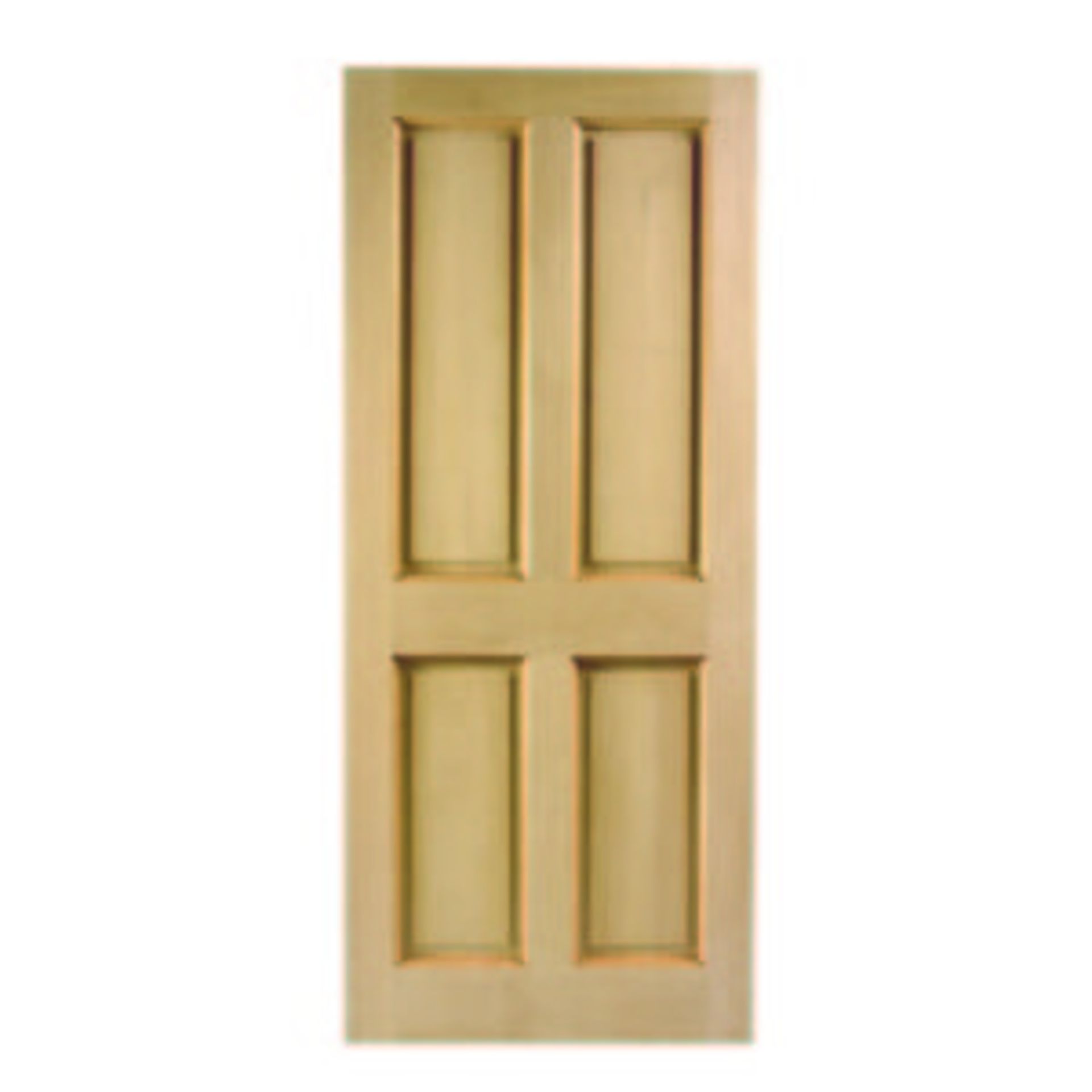 London External Oak Door 4 Panel 2032x813mm