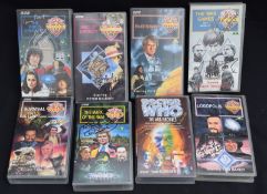 Collection Of 8 SIGNED Dr Who VHS Tapes