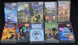 Collection Of 10 Dr Who VHS Tapes