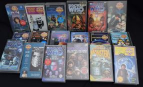 Collection Of 18 Dr Who VHS Tapes