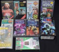 Collection Of 10 Dr Who VHS Tapes