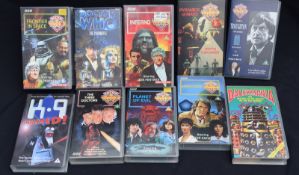 Collection Of 10 Dr Who VHS Tapes