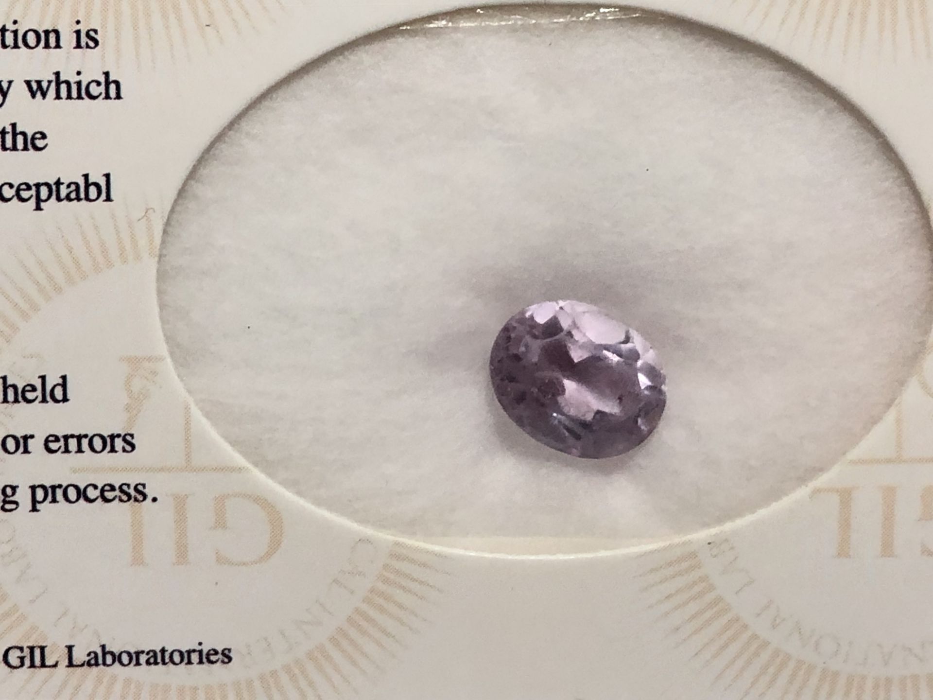 2.63ct Natural Amethyst with GIL Certificate - Image 2 of 3