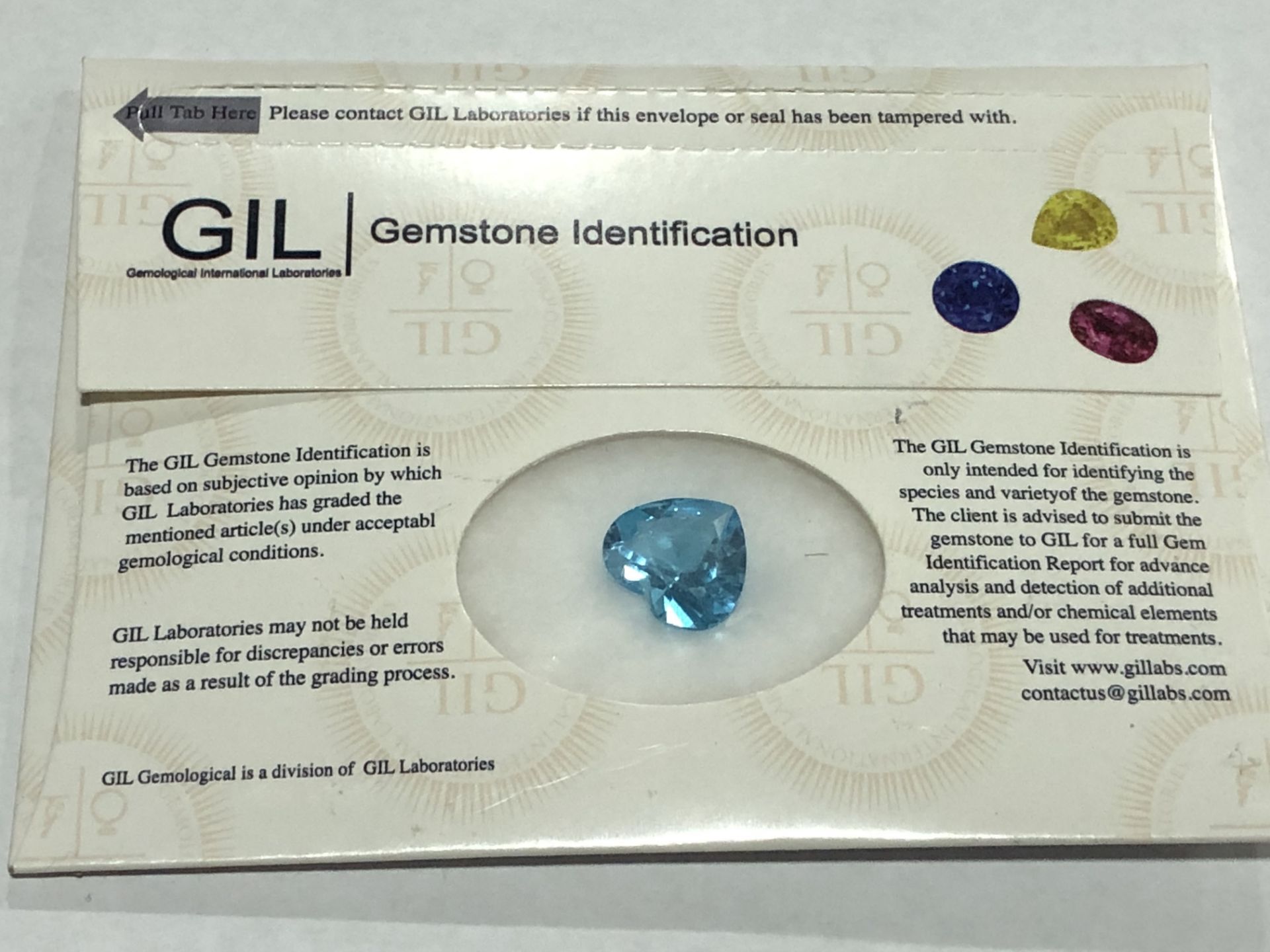 9.58ct Natural Topaz with GIL Certificate