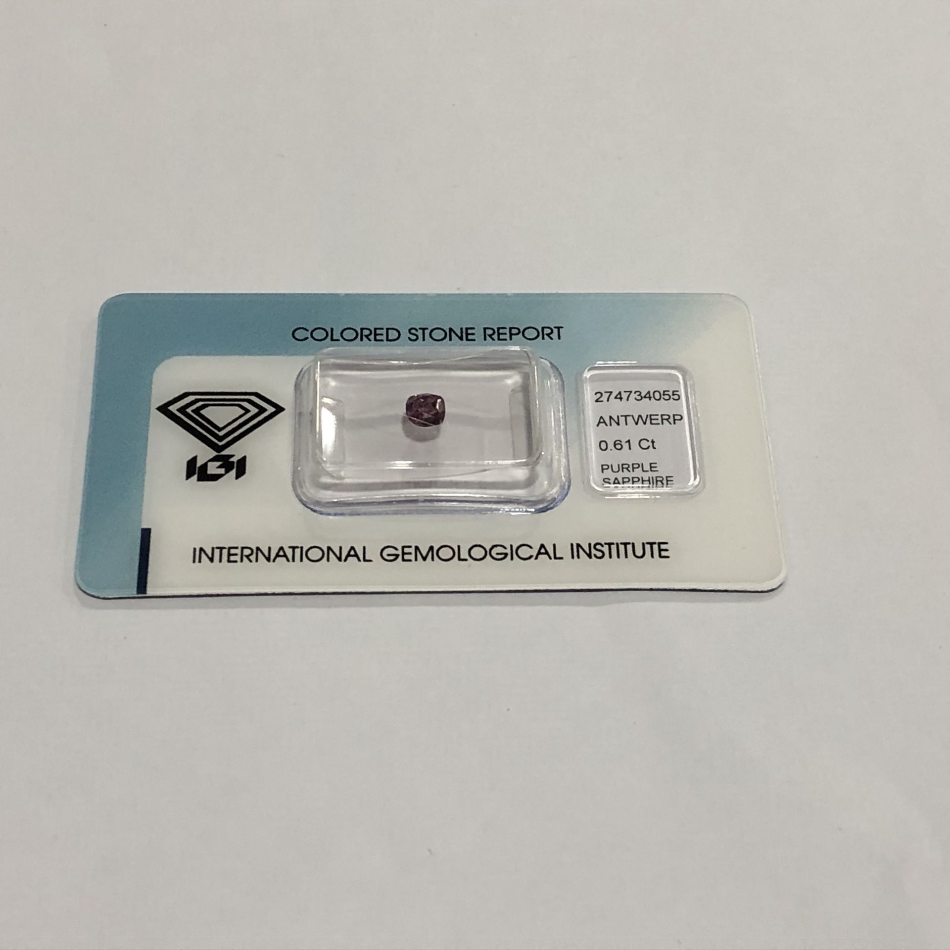 0.61ct Natural Ruby with IGI Certificate - Image 2 of 4