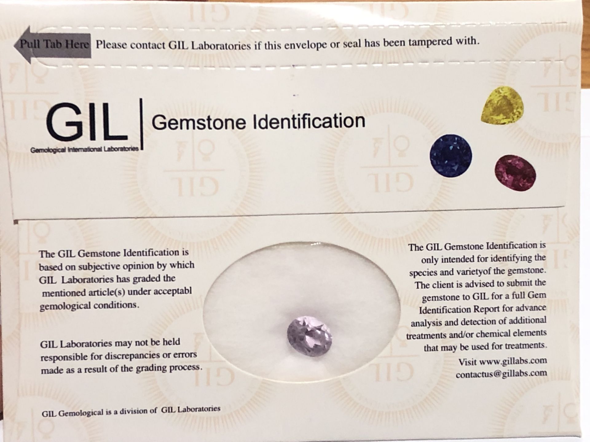 2.63ct Natural Amethyst with GIL Certificate