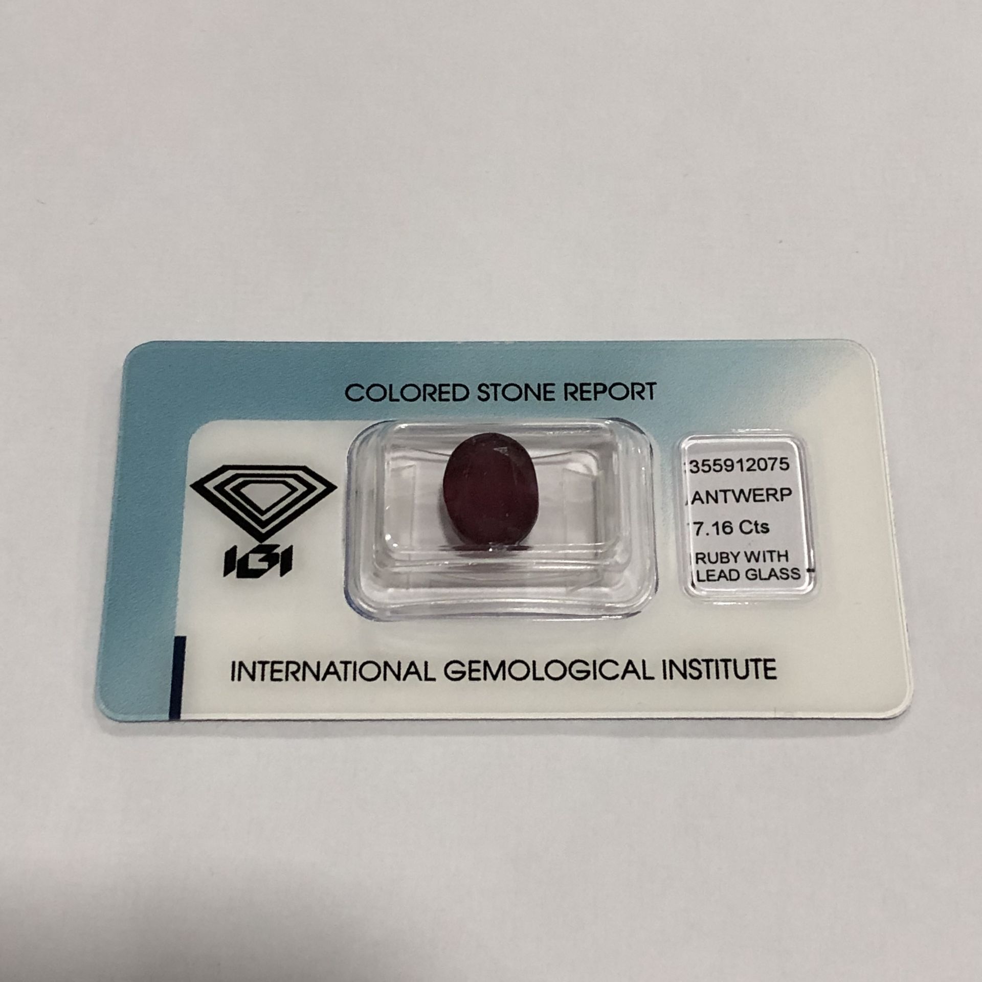 7.16ct Ruby with IGI Certificate - Image 2 of 4