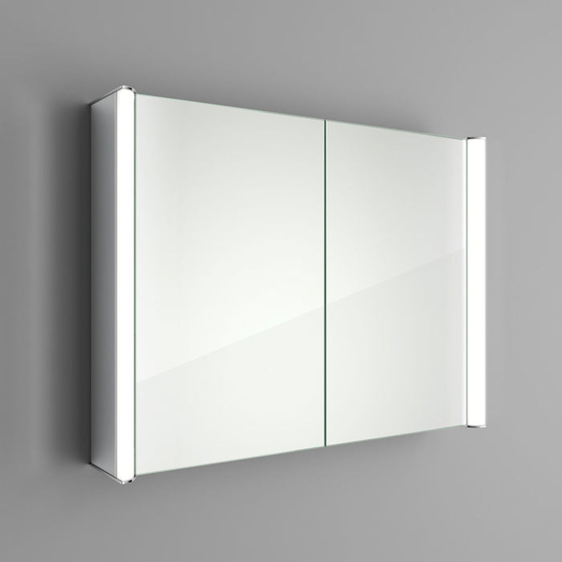 (LP23) 800x600mm Bloom Illuminated LED Mirror Cabinet - Shaver Socket. RRP £499.99. Double Sided - Image 4 of 4