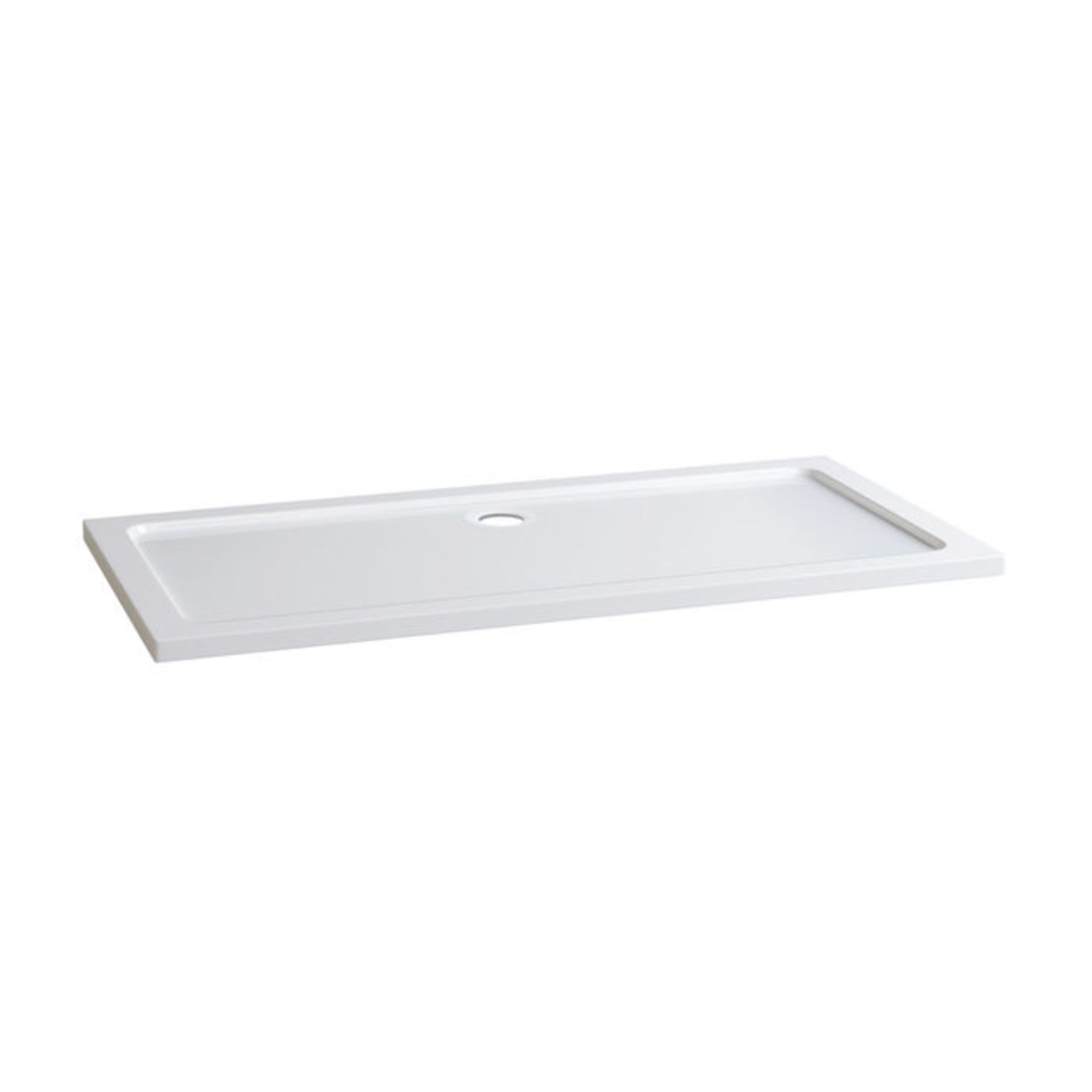 (LP53) 1600x800mm Rectangular Ultra Slim Stone Shower Tray.Low profile ultra slim design Gel - Image 2 of 2