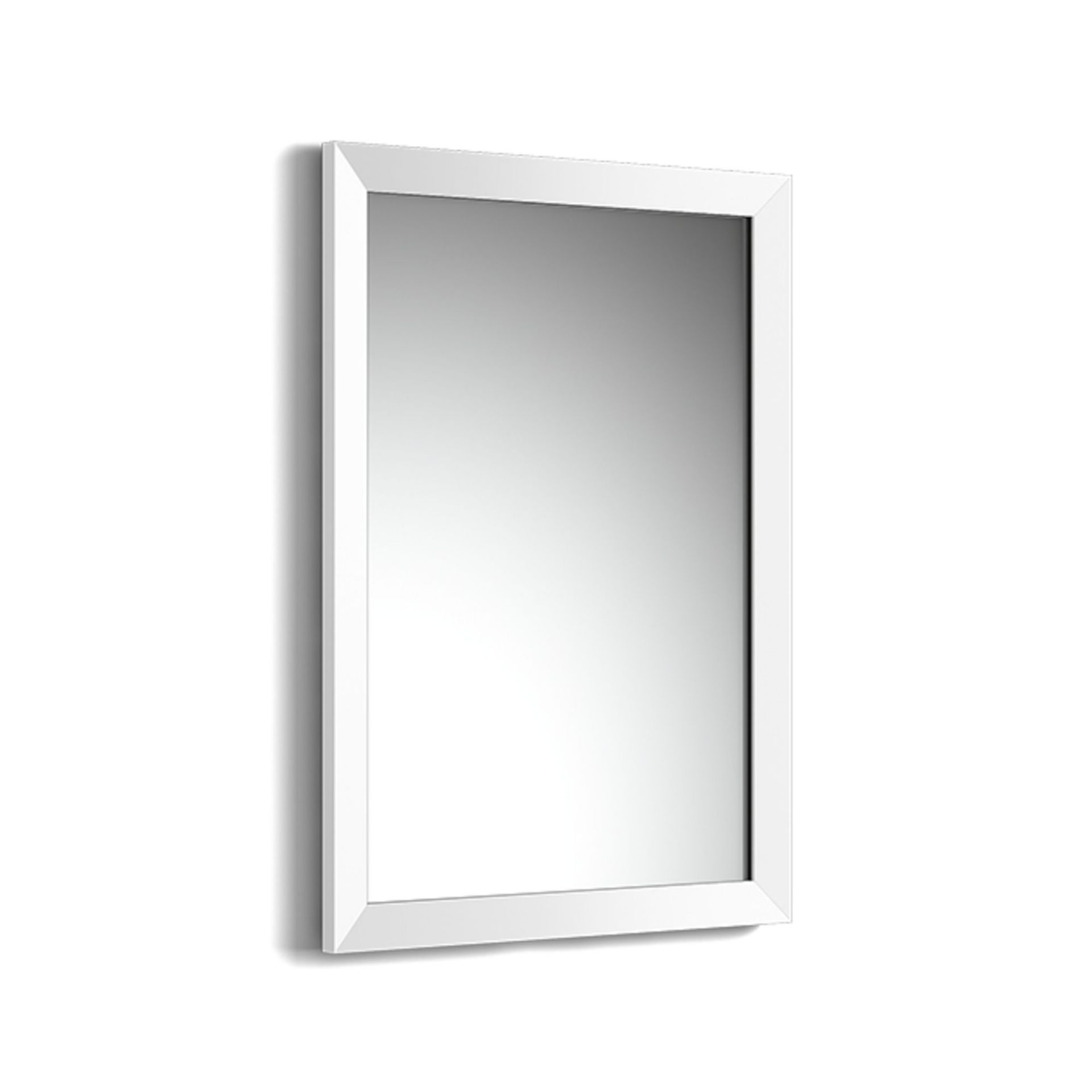 (ZL288) 500x700mm Clover Gloss White Framed Mirror. Made from eco friendly recycled plastics Water - Image 4 of 4